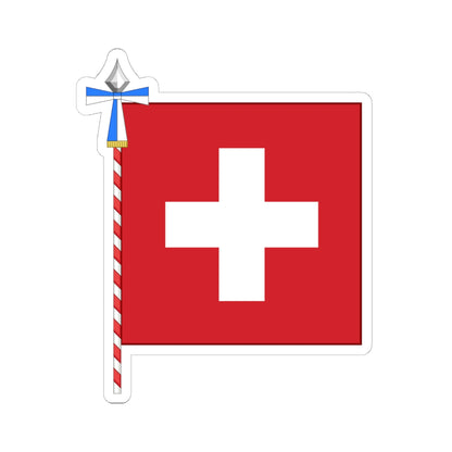 Flag of Switzerland parade Canton of Zurich (Switzerland) STICKER Vinyl Kiss-Cut Decal