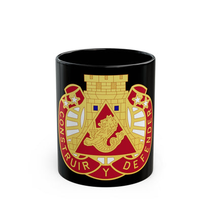 233 Engineer Group (U.S. Army) Black Coffee Mug-11oz-The Sticker Space