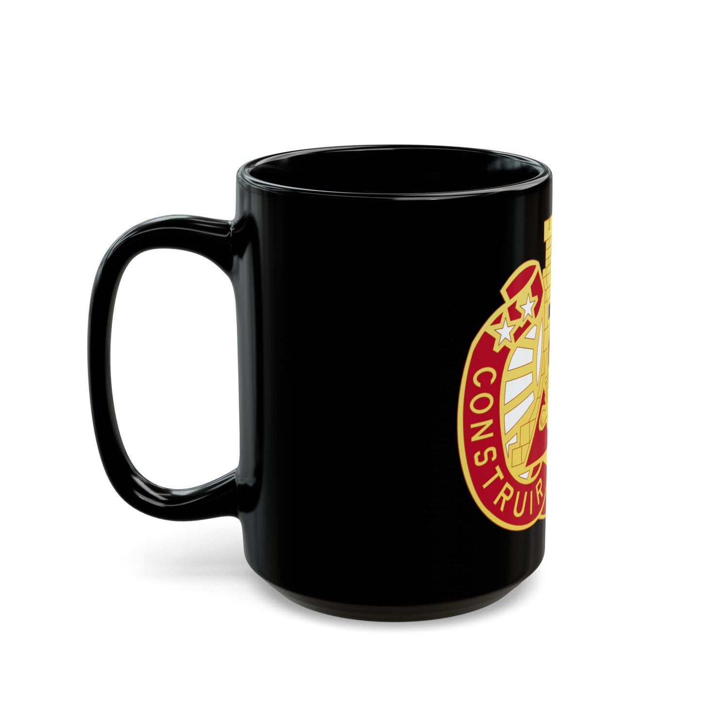 233 Engineer Group (U.S. Army) Black Coffee Mug-The Sticker Space