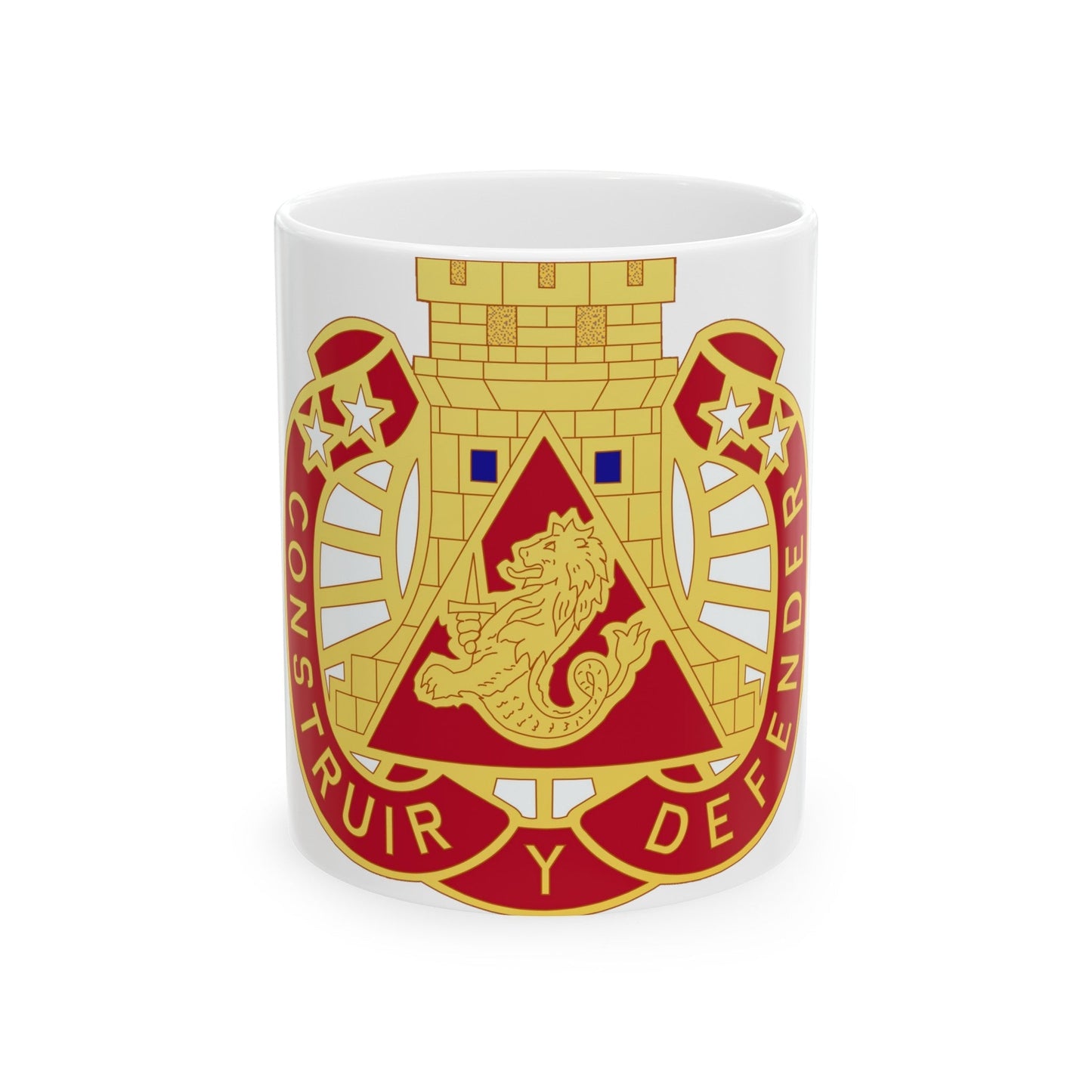 233 Engineer Group (U.S. Army) White Coffee Mug-11oz-The Sticker Space