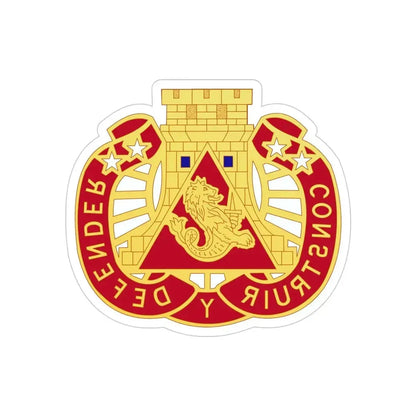 233 Engineer Group (U.S. Army) REVERSE PRINT Transparent Die-Cut STICKER - The Sticker Space