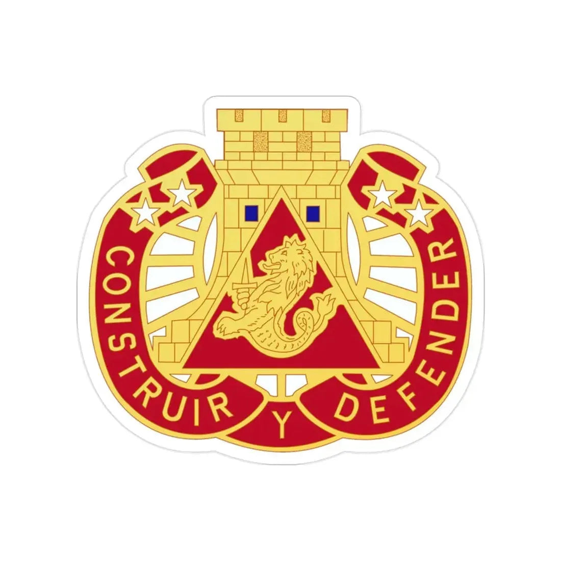 233 Engineer Group (U.S. Army) Transparent STICKER Die-Cut Vinyl Decal - The Sticker Space