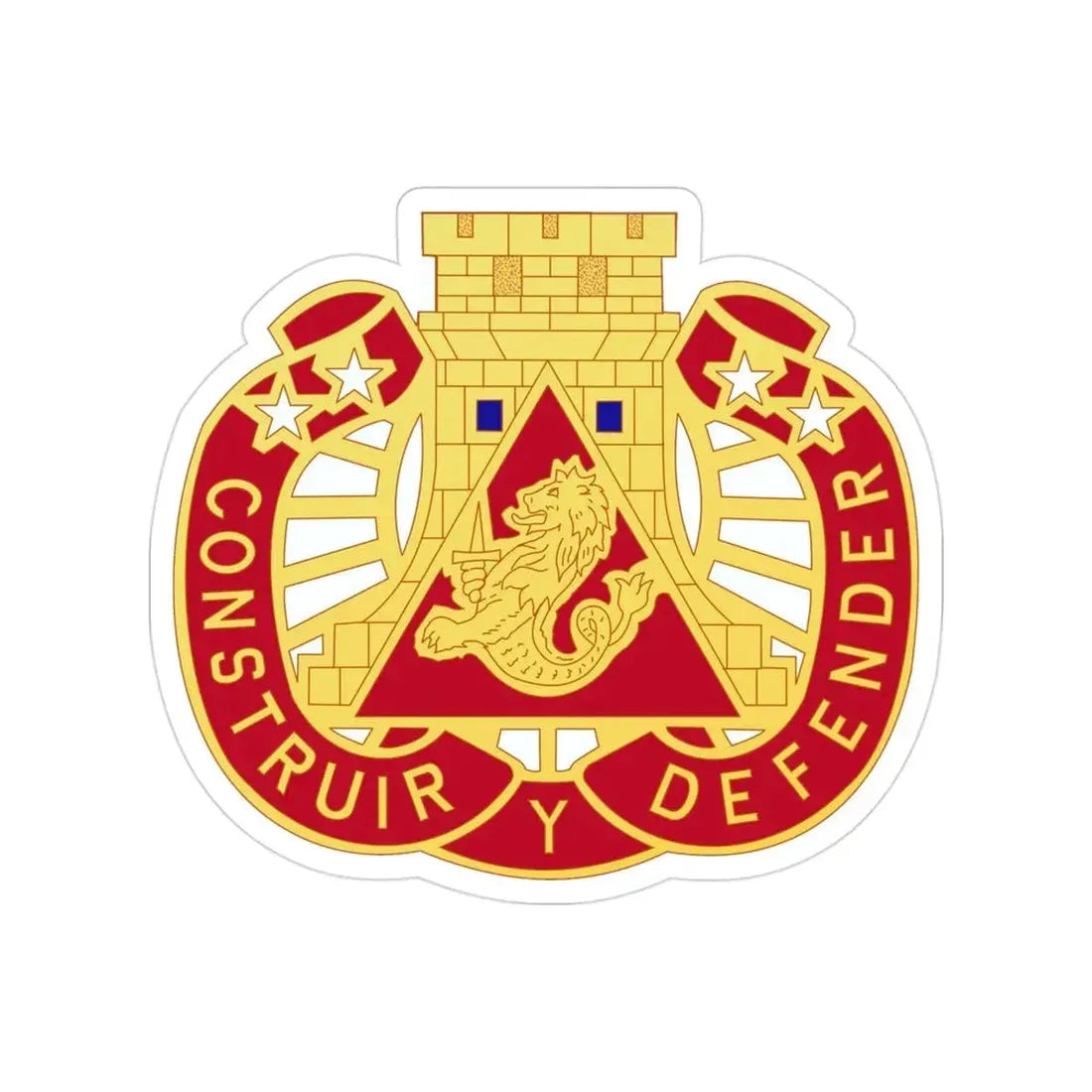 233 Engineer Group (U.S. Army) Transparent STICKER Die-Cut Vinyl Decal - The Sticker Space