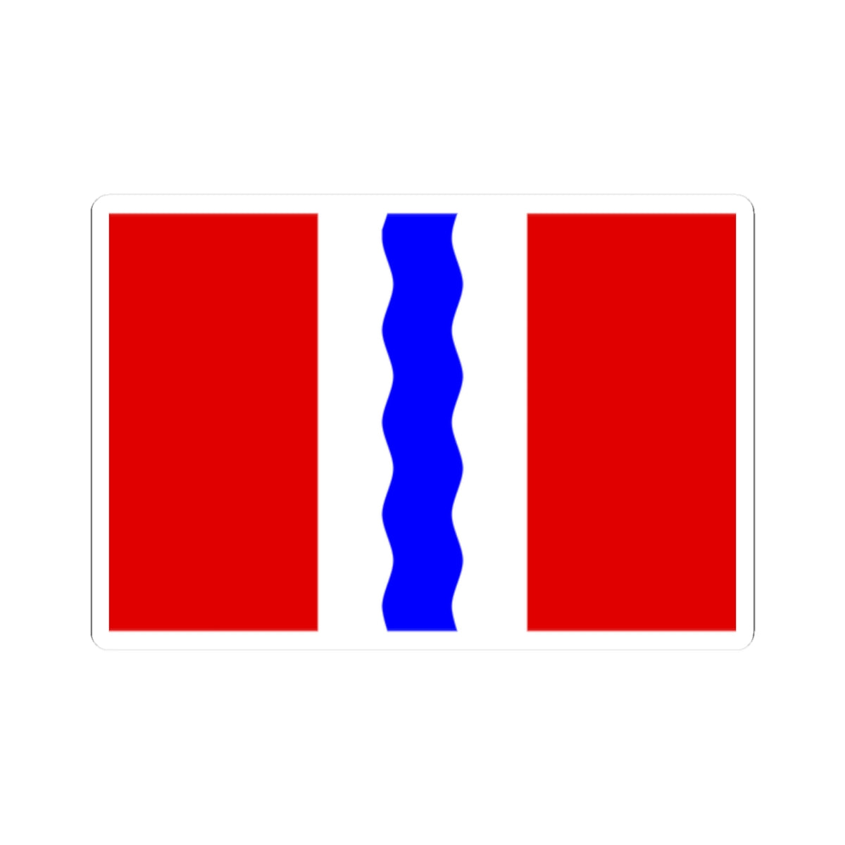 Flag of Omsk Oblast (Russia) STICKER Vinyl Kiss-Cut Decal