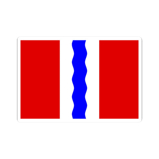 Flag of Omsk Oblast (Russia) STICKER Vinyl Kiss-Cut Decal