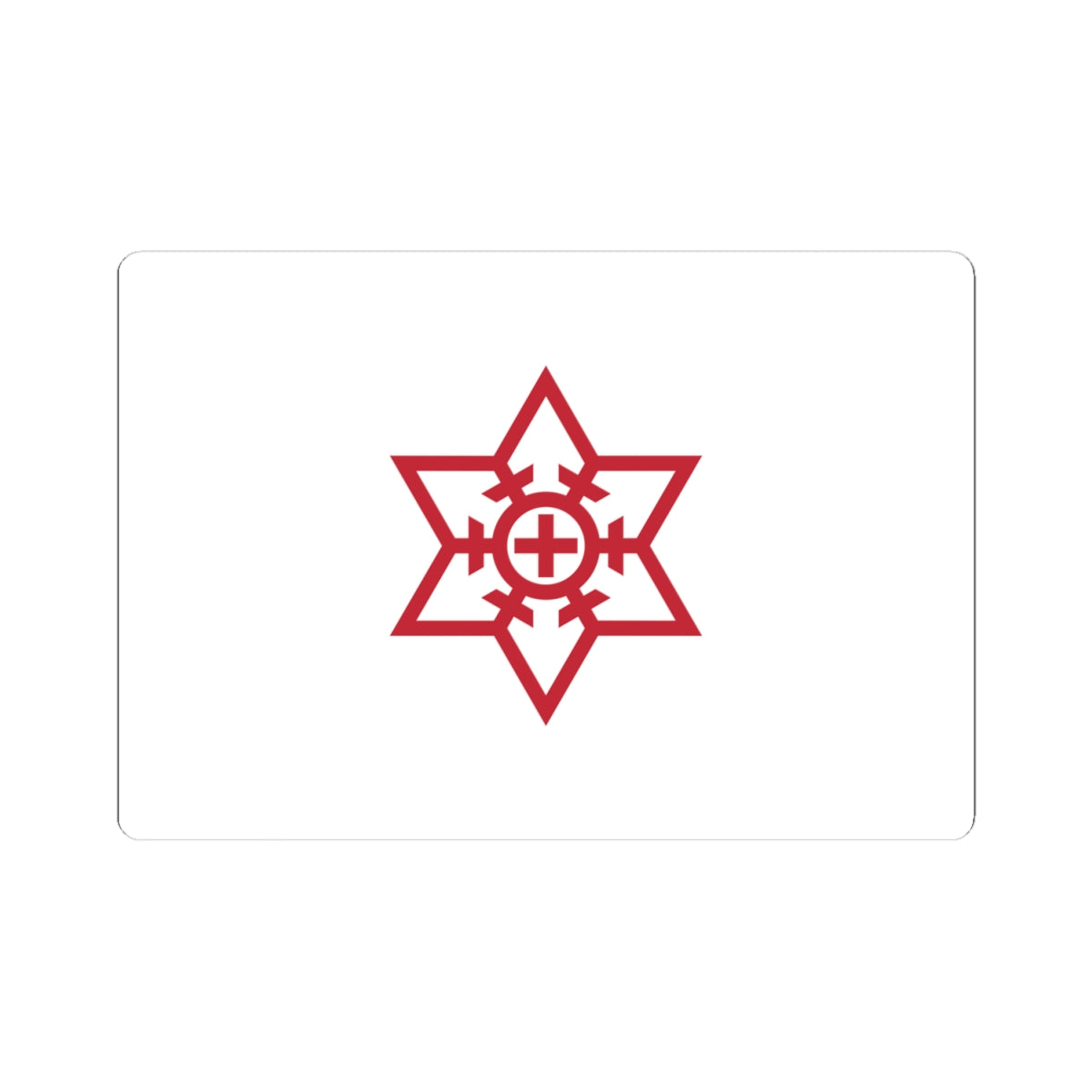 Flag of Omuta Fukuoka (Japan) STICKER Vinyl Kiss-Cut Decal