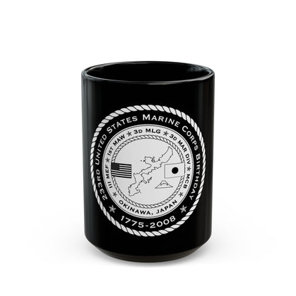 233rd USMC United States Marine Corps Birthday 1778 (USMC) Black Coffee Mug-15oz-The Sticker Space