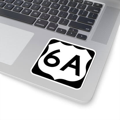 US 6A (Connecticut) (Road Sign) STICKER Vinyl Kiss-Cut Decal