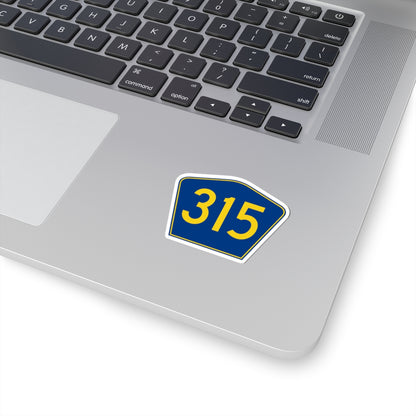 PR secondary 315 (Puerto Rico) (Road Sign) STICKER Vinyl Kiss-Cut Decal