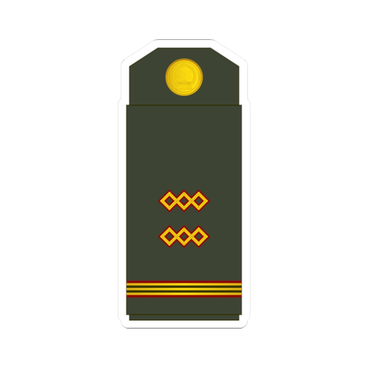 06 Mongolian Army 2SG (Mongolia) (Military Rank) STICKER Vinyl Kiss-Cut Decal