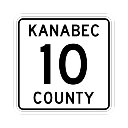 Kanabec County 10 MN (Minnesota) (Road Sign) STICKER Vinyl Kiss-Cut Decal
