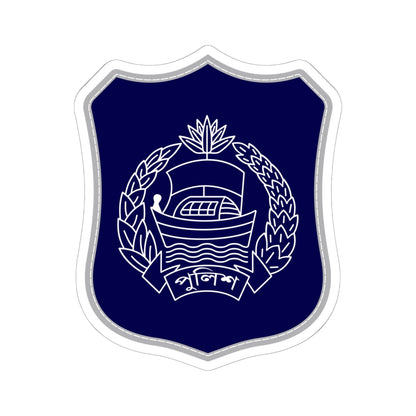 Bangladesh Police Insignia Patch 1972-2003 2009-2025 (Bangladesh) (Coat of Arms) STICKER Vinyl Kiss-Cut Decal