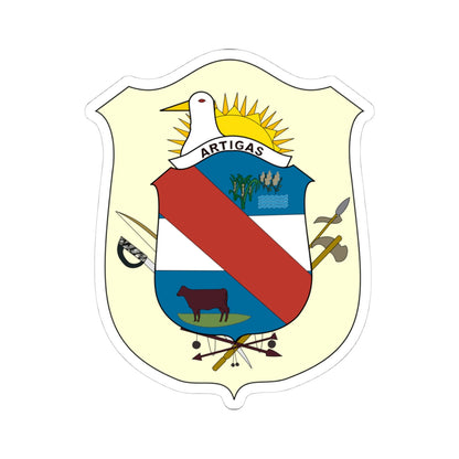 Coat of Arms of Artigas Department, Uruguay - STICKER Vinyl Kiss-Cut Decal