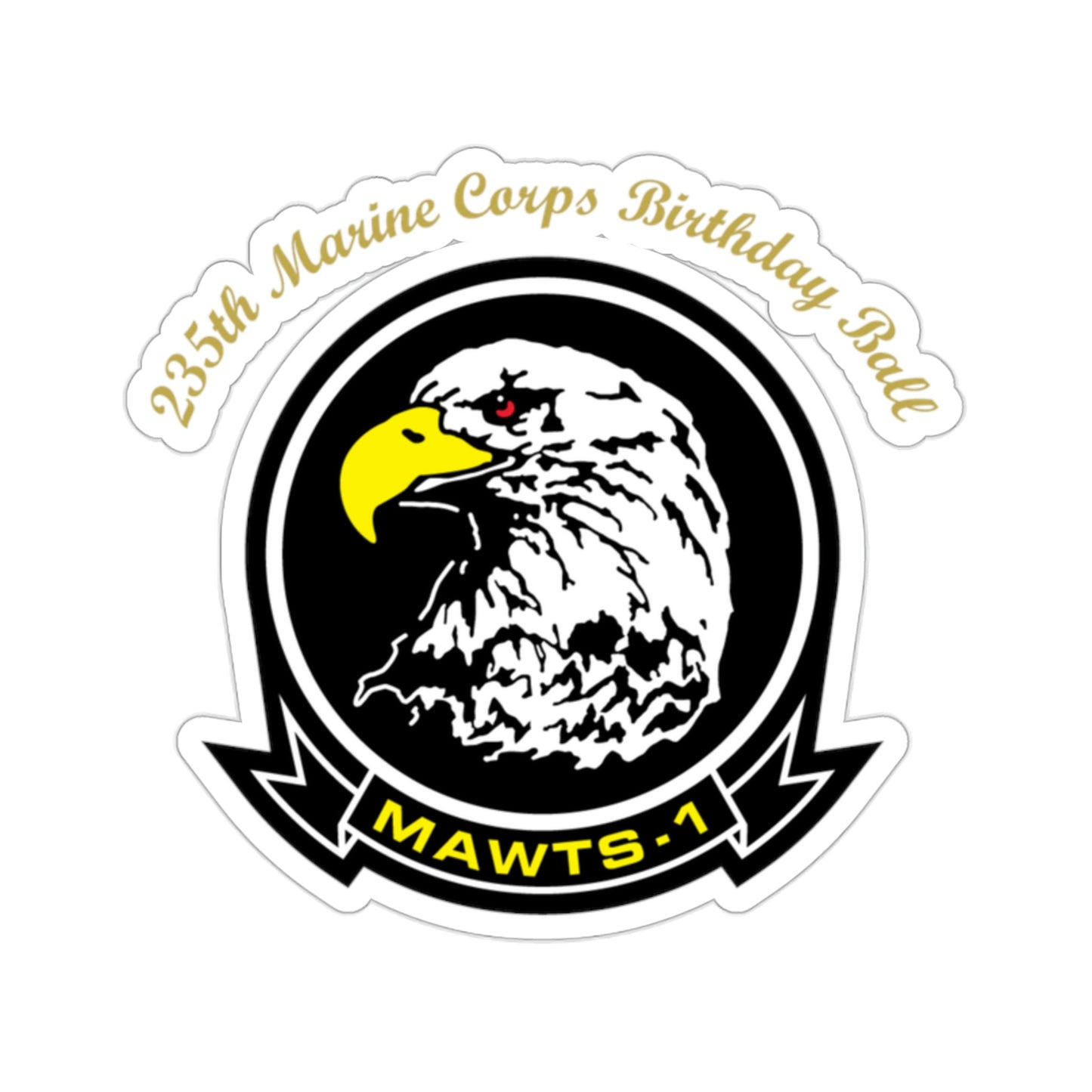 235th Marine Corps Birthday Ball MAWTS 1 (USMC) STICKER Vinyl Die-Cut Decal-2 Inch-The Sticker Space