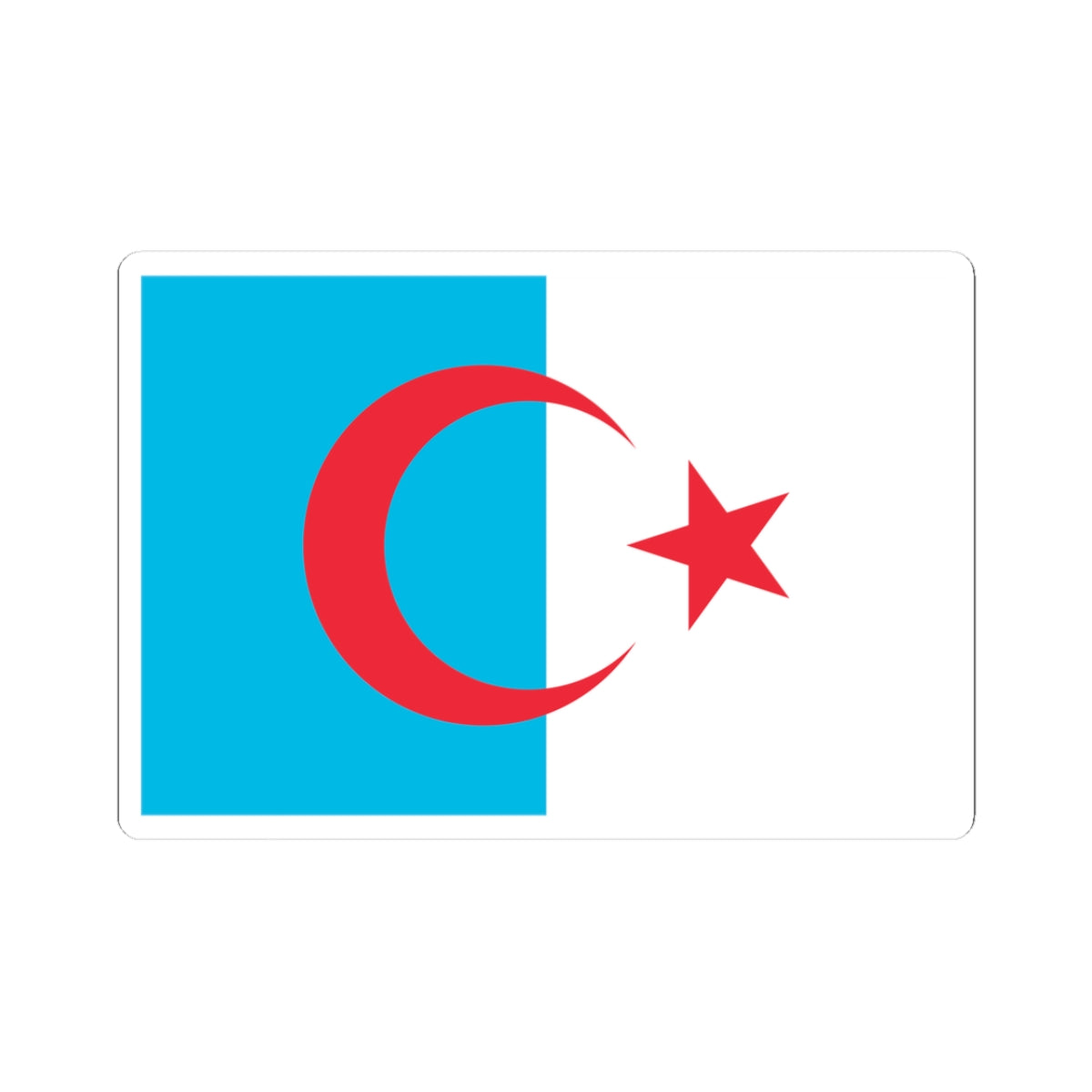 Flag of Syrian Turkomans (Syria) STICKER Vinyl Kiss-Cut Decal