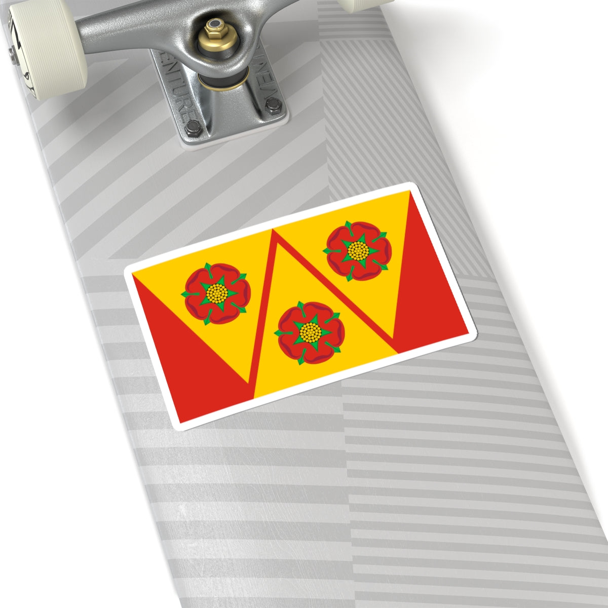 Flag of Lancashire County Council (England) STICKER Vinyl Kiss-Cut Decal