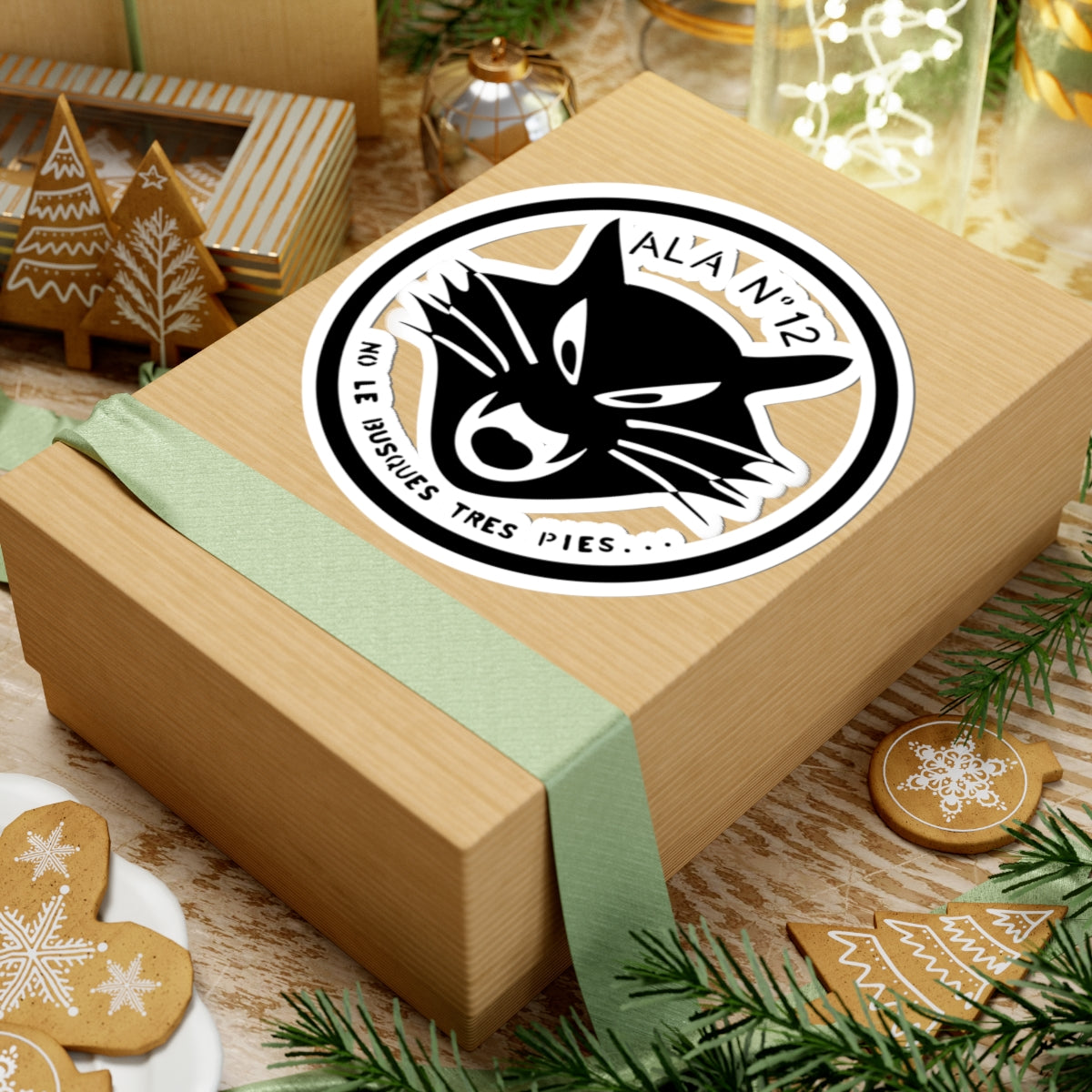 Ala12monocromo (Spain) (Coat of Arms) STICKER Vinyl Kiss-Cut Decal