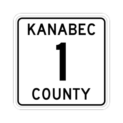 Kanabec County 1 MN (Minnesota) (Road Sign) STICKER Vinyl Kiss-Cut Decal