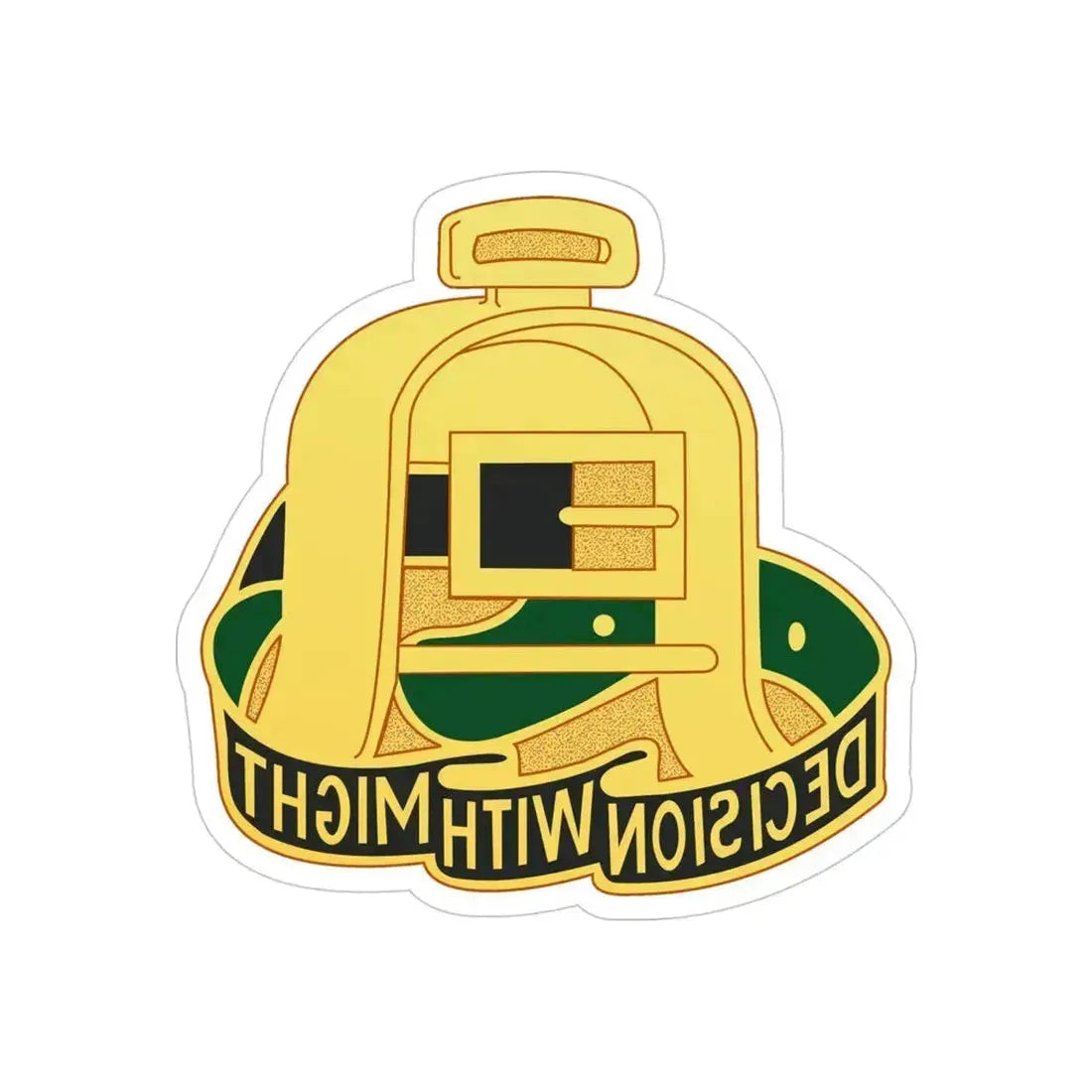 237 Cavalry Regiment (U.S. Army) REVERSE PRINT Transparent Die-Cut STICKER 4 Inch Die-Cut Transparent - The Sticker Space