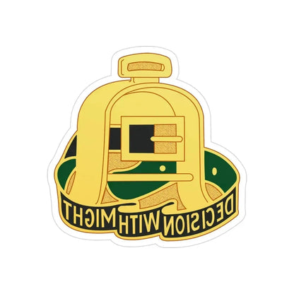 237 Cavalry Regiment (U.S. Army) REVERSE PRINT Transparent Die-Cut STICKER - The Sticker Space