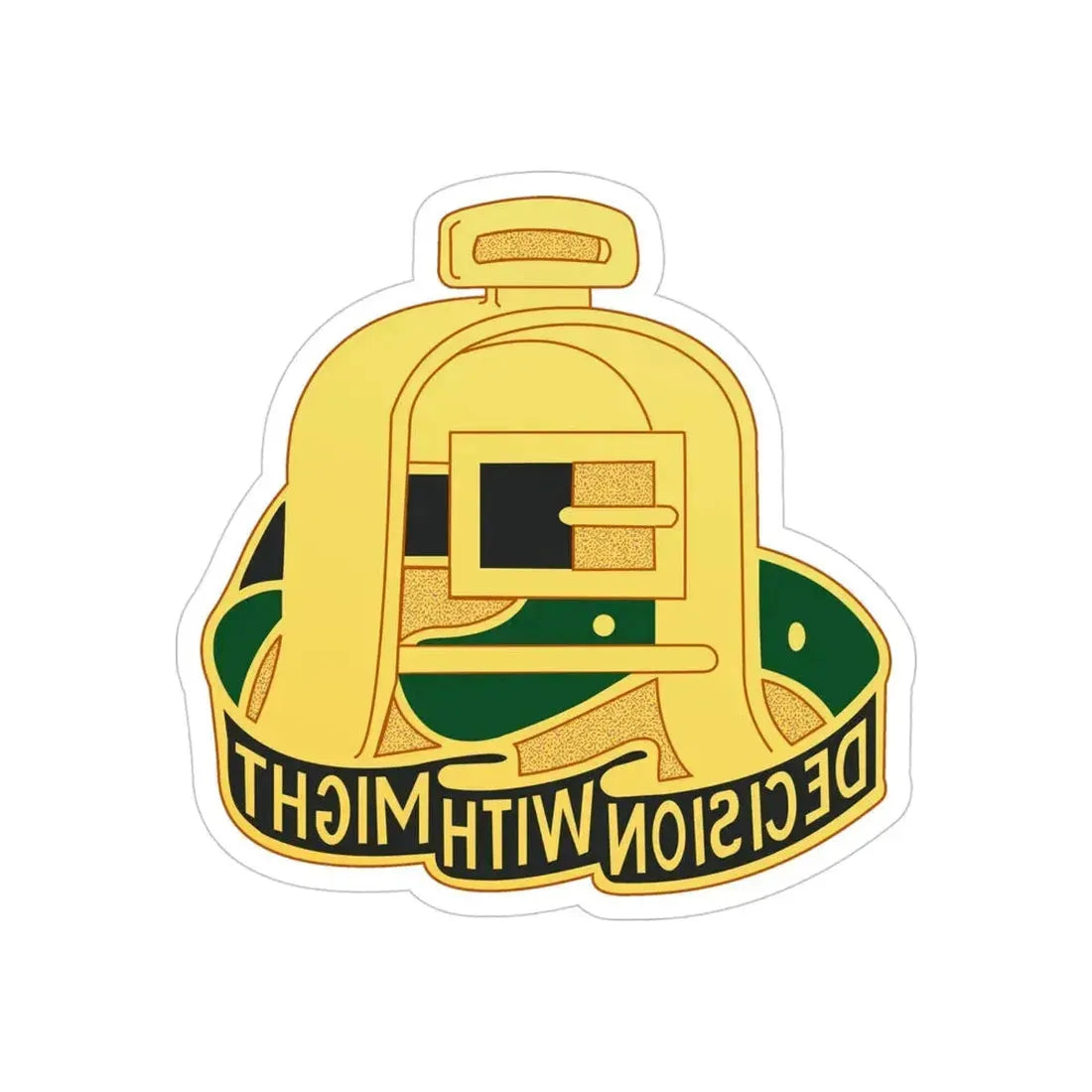 237 Cavalry Regiment (U.S. Army) REVERSE PRINT Transparent Die-Cut STICKER - The Sticker Space