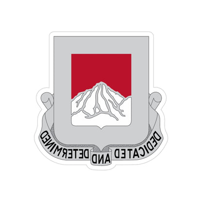 237 Engineer Battalion (U.S. Army) REVERSE PRINT Transparent STICKER-4" × 4"-The Sticker Space