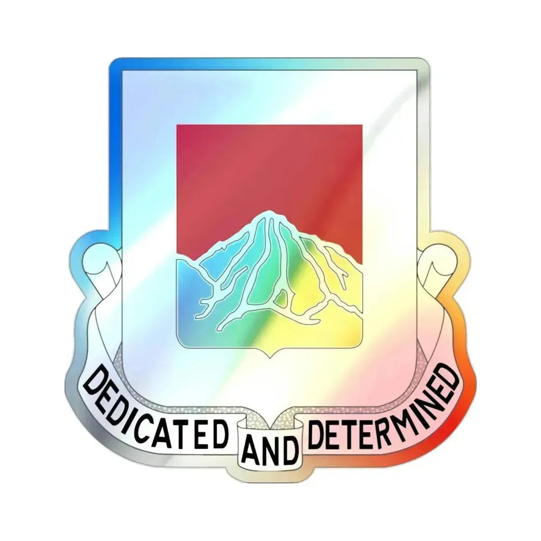 237 Engineer Battalion (U.S. Army) Holographic STICKER Die-Cut Vinyl Decal 2 Inch Holographic - The Sticker Space