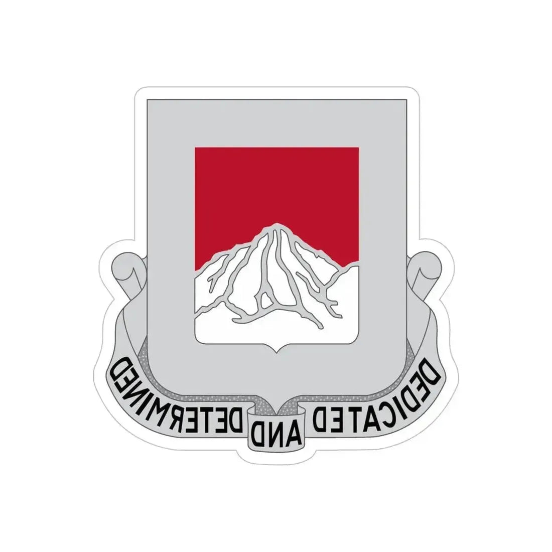 237 Engineer Battalion (U.S. Army) REVERSE PRINT Transparent Die-Cut STICKER 6 Inch Die-Cut Transparent - The Sticker Space