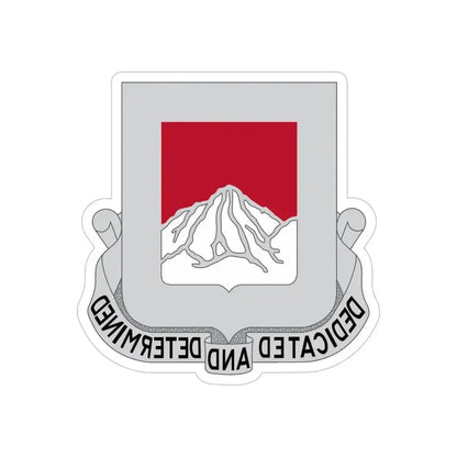 237 Engineer Battalion (U.S. Army) REVERSE PRINT Transparent Die-Cut STICKER 6 Inch Die-Cut Transparent - The Sticker Space