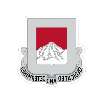 237 Engineer Battalion (U.S. Army) REVERSE PRINT Transparent Die-Cut STICKER - The Sticker Space