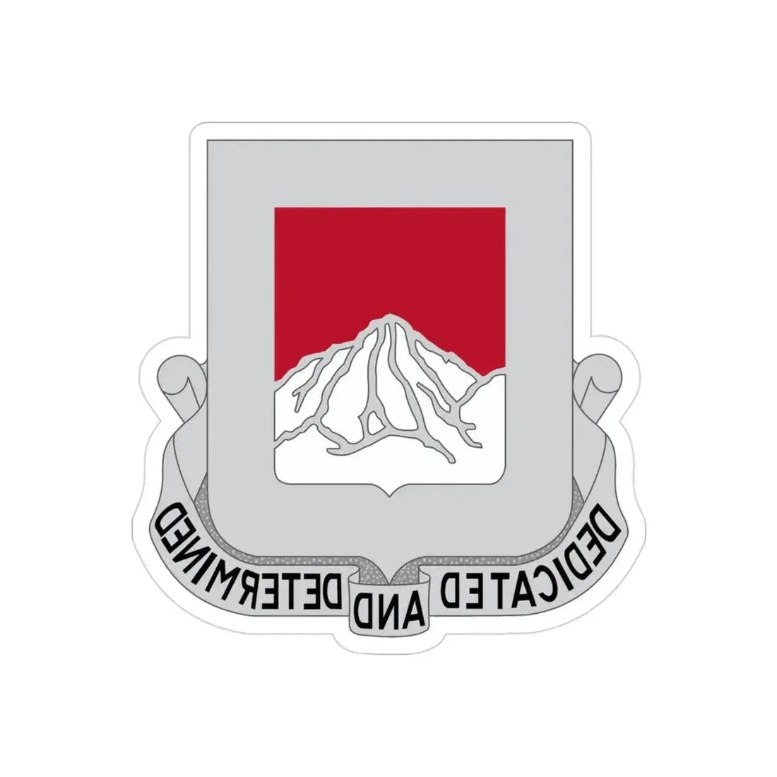 237 Engineer Battalion (U.S. Army) REVERSE PRINT Transparent Die-Cut STICKER - The Sticker Space