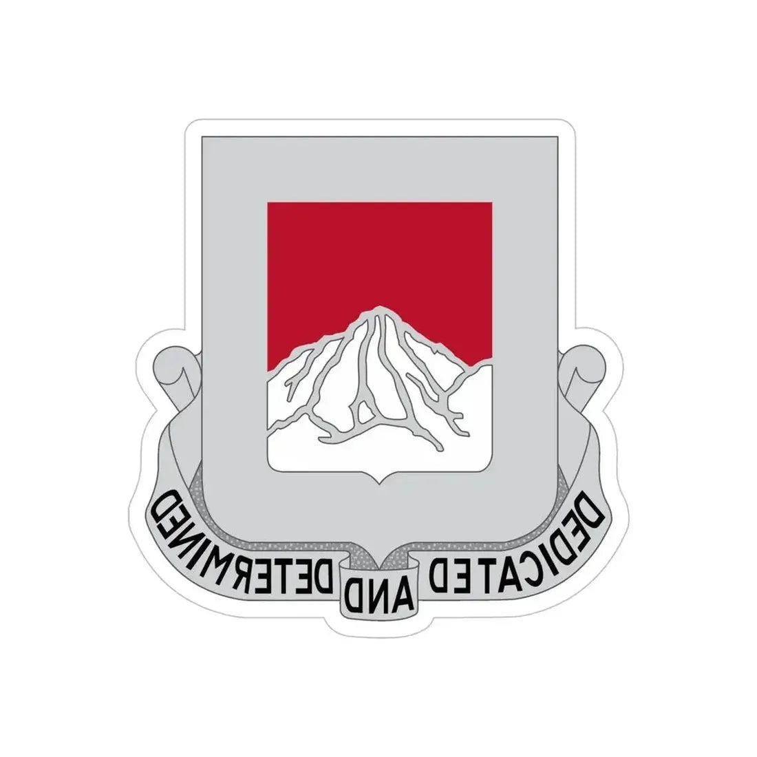 237 Engineer Battalion (U.S. Army) REVERSE PRINT Transparent Die-Cut STICKER - The Sticker Space