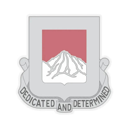 237 Engineer Battalion (U.S. Army) STICKER Vinyl Kiss-Cut Decal 6 Inch Transparent - The Sticker Space