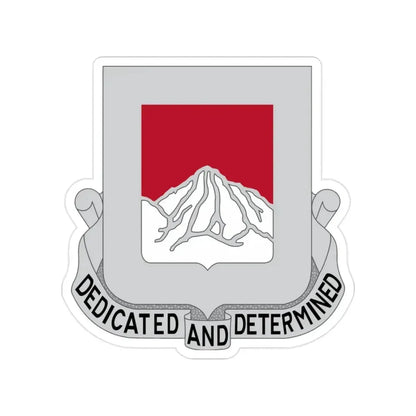 237 Engineer Battalion (U.S. Army) Transparent STICKER Die-Cut Vinyl Decal 2 Inch - The Sticker Space
