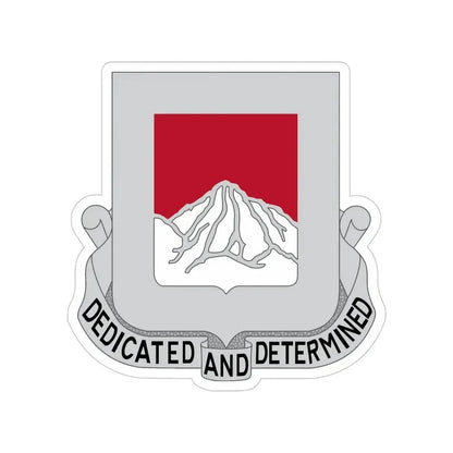 237 Engineer Battalion (U.S. Army) Transparent STICKER Die-Cut Vinyl Decal 5 Inch - The Sticker Space