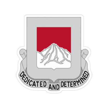 237 Engineer Battalion (U.S. Army) Transparent STICKER Die-Cut Vinyl Decal - The Sticker Space