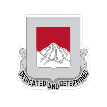 237 Engineer Battalion (U.S. Army) Transparent STICKER Die-Cut Vinyl Decal - The Sticker Space