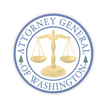 Attorney General of Washington AGO - STICKER Vinyl Kiss-Cut Decal-4 Inch-Transparent-The Sticker Space