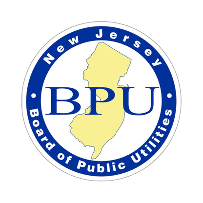 Seal of the New Jersey Board of Public Utilities - STICKER Vinyl Kiss-Cut Decal