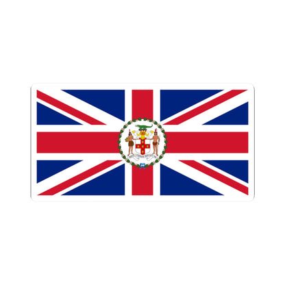 Flag of the Governor of Jamaica 1957-1962 (Jamaica) STICKER Vinyl Kiss-Cut Decal