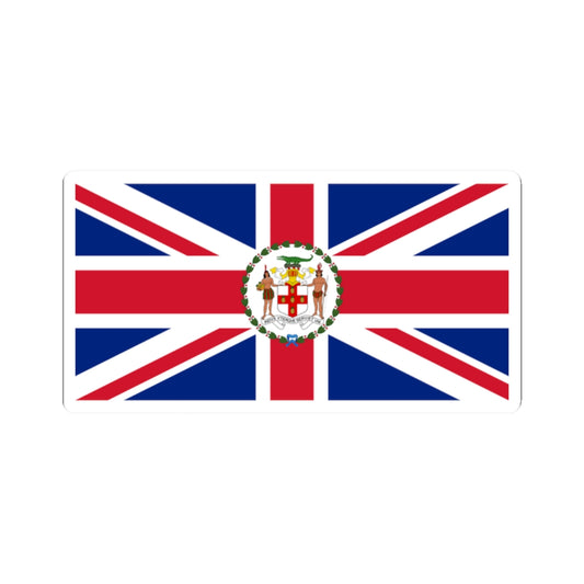 Flag of the Governor of Jamaica 1957-1962 (Jamaica) STICKER Vinyl Kiss-Cut Decal