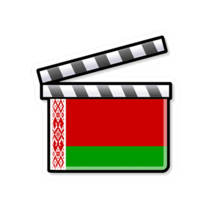 Belarus film clapperboard (Belarus) STICKER Vinyl Kiss-Cut Decal