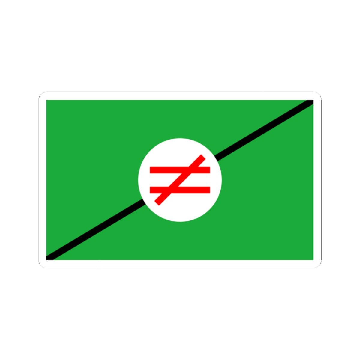 Flag of Pan-Iranist-Party (Iran) STICKER Vinyl Kiss-Cut Decal