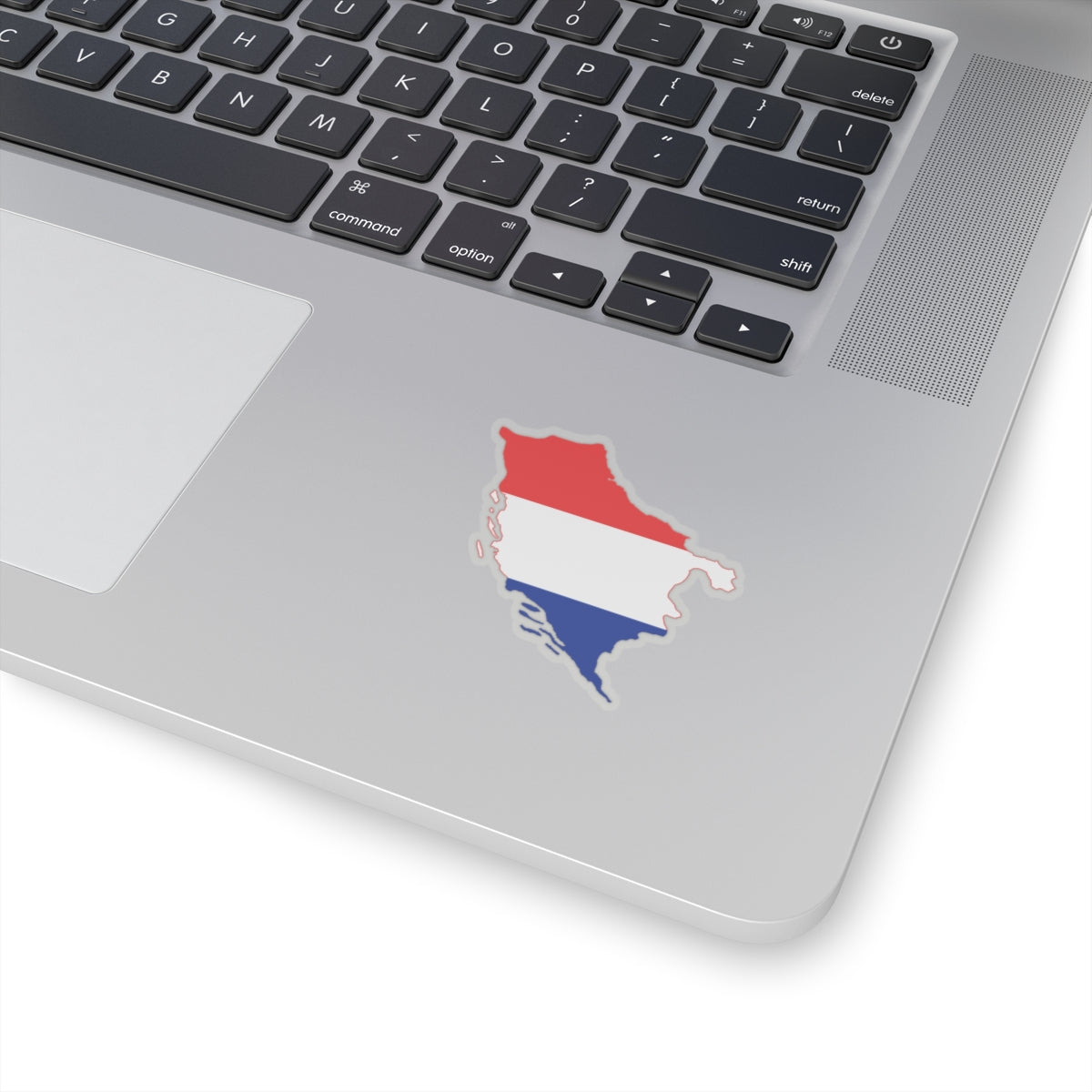 Flag-map of the State of Slovenes Croats and Serbs (Croatia) STICKER Vinyl Kiss-Cut Decal