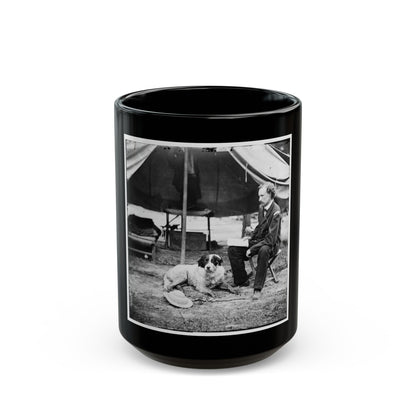 The Peninsula, Va. Lt. George A. Custer With Dog (U.S. Civil War) Black Coffee Mug