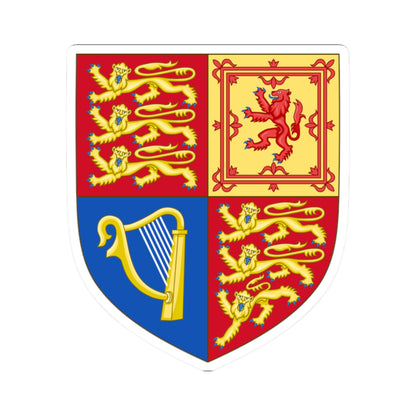 Arms of the United Kingdom (United Kingdom) (Coat of Arms) STICKER Vinyl Kiss-Cut Decal
