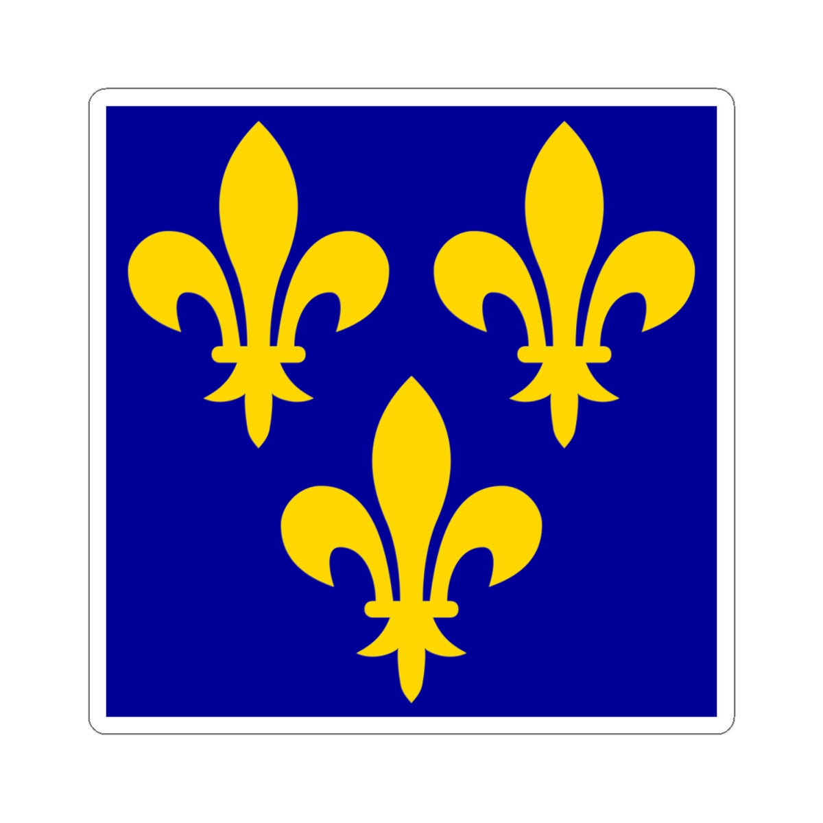 Flag of France XIV-XVI (France) STICKER Vinyl Kiss-Cut Decal