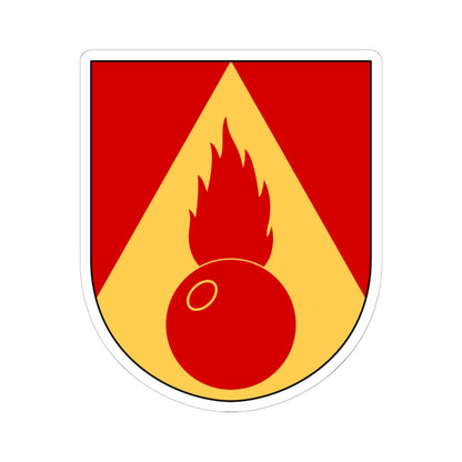 Artilleriregementet 910. kompaniet vapen (Sweden) (Coat of Arms) STICKER Vinyl Kiss-Cut Decal