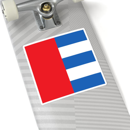 CHE Rhazuns Flag (Switzerland) STICKER Vinyl Kiss-Cut Decal