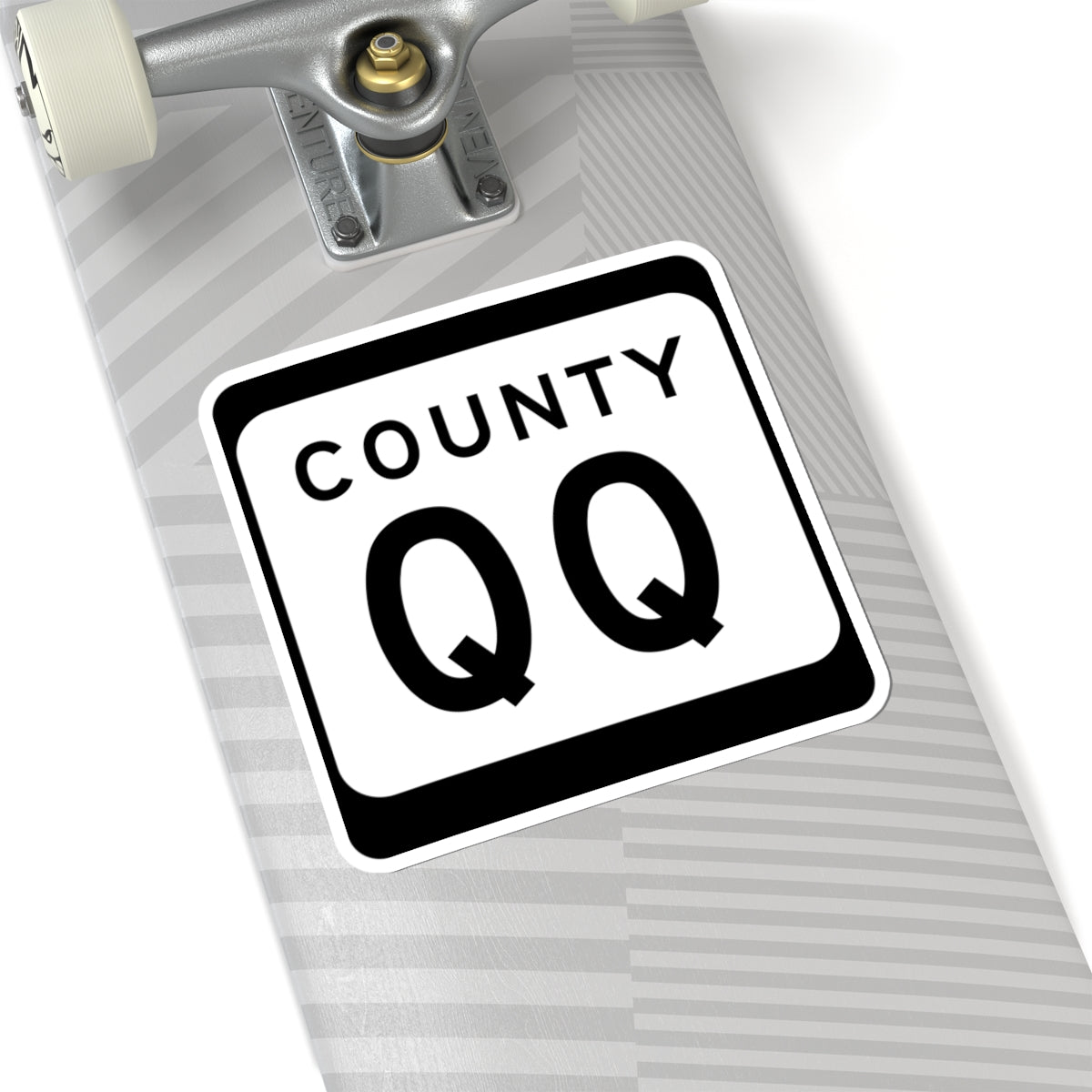 WIS County QQ (Wisconsin) (Road Sign) STICKER Vinyl Kiss-Cut Decal
